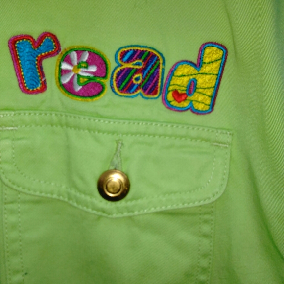 CHARTREUSE GREEN LIGHT HOUSE APPAREL JACKET - Picture 4 of 7